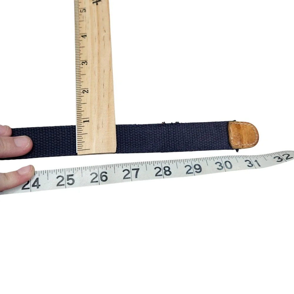 Patagonia Navy Blue‎ Cotton Canvas D-Ring Belt Medium Casual Outdoor Gorpcore
